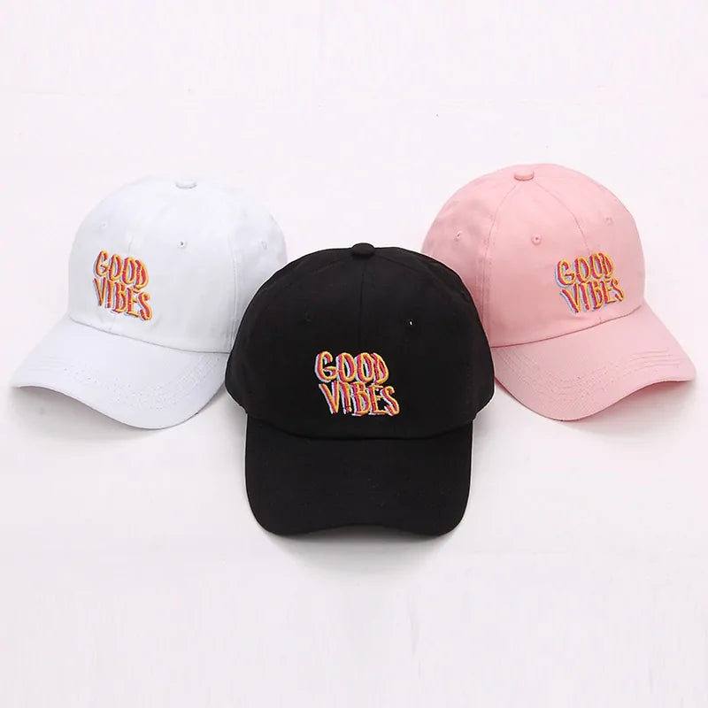 Chapeau de papa Good Vibes pour hommes et femmes, nouvelle collection