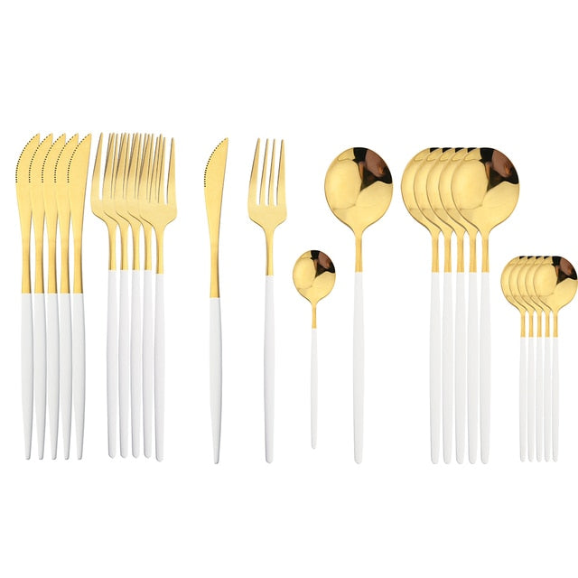 Stainless Steel Cutlery Set 24Pcs