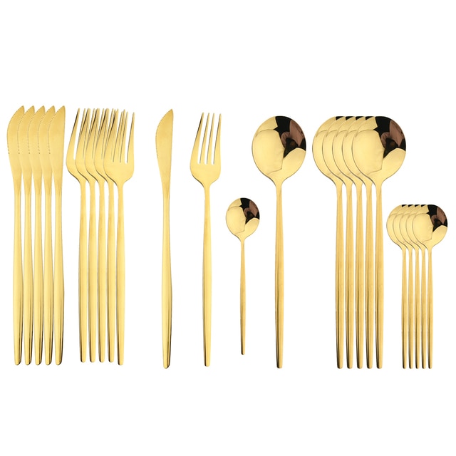 Stainless Steel Cutlery Set 24Pcs