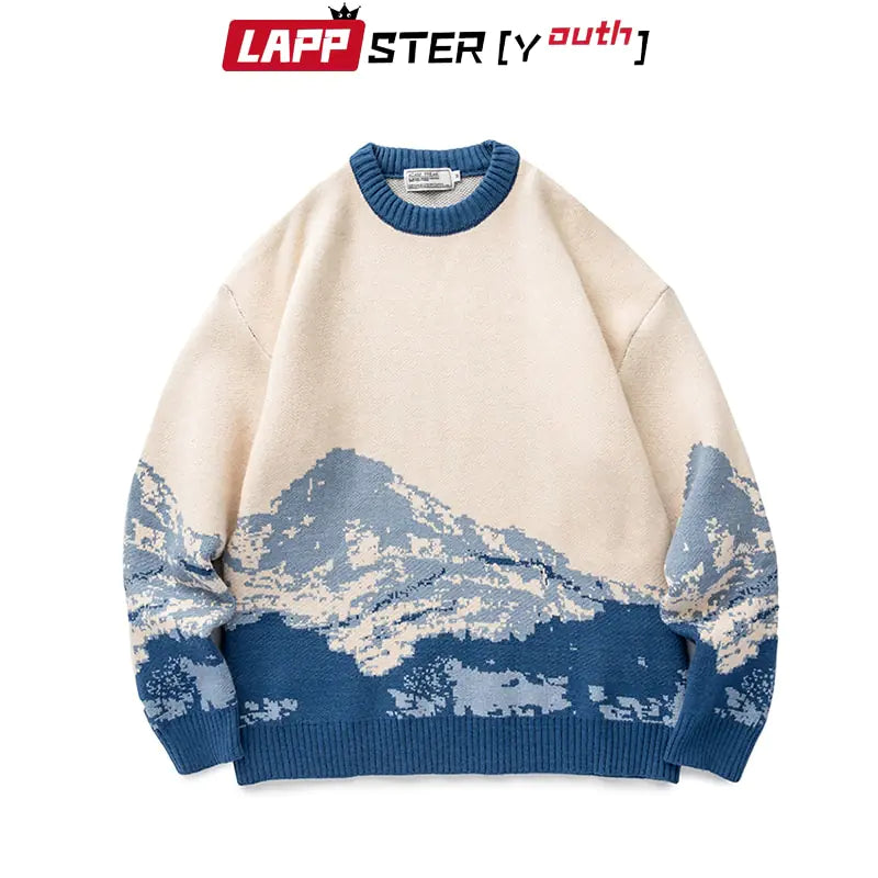 LAPPSTER-pulls d'hiver de montagne Harajuku pour jeunes hommes