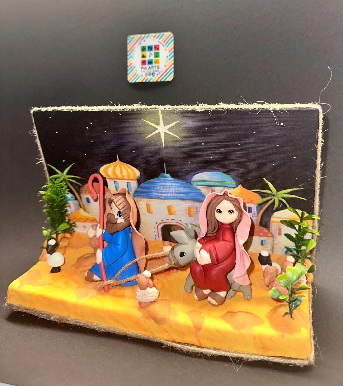 Fazenda de Natal Decorativa em Miniatura