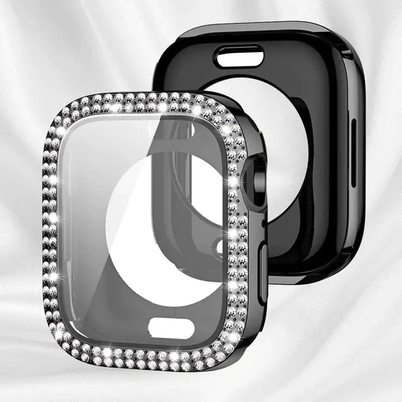 Verre Bling + Coque pour Apple Watch Case