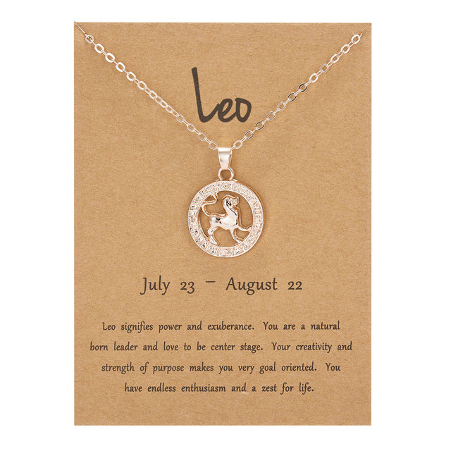 Collier animal Constellation en or rose