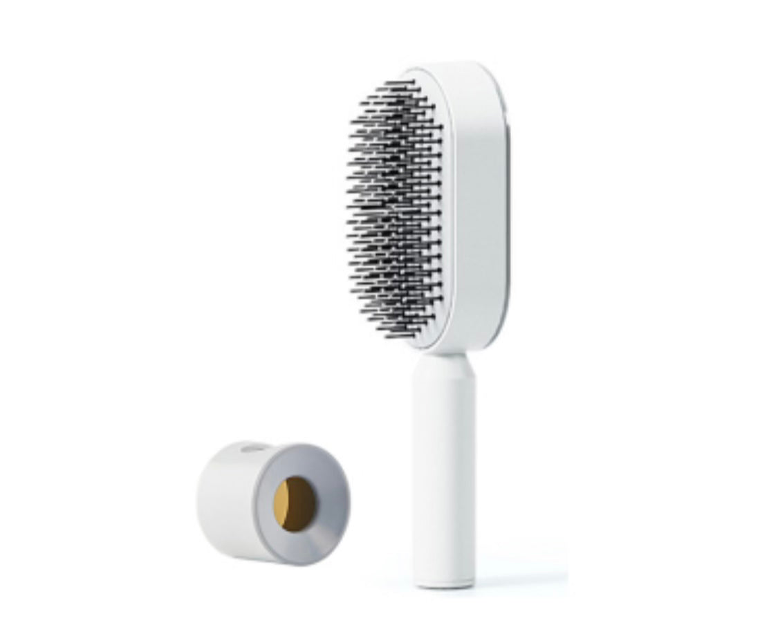 Brosse à cheveux autonettoyante