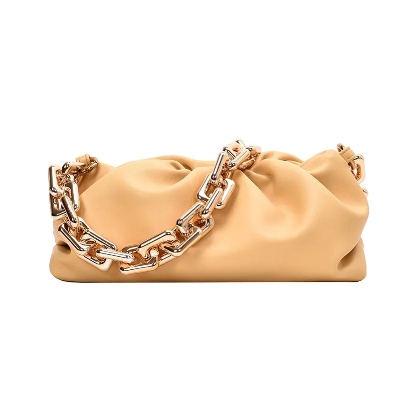 Sac nuage en cuir souple pour femme