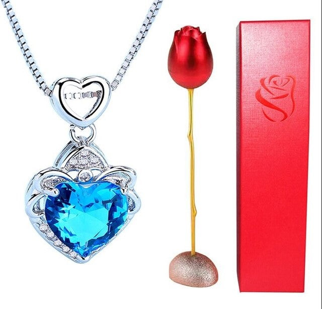 Collier Amour Éternel Rose