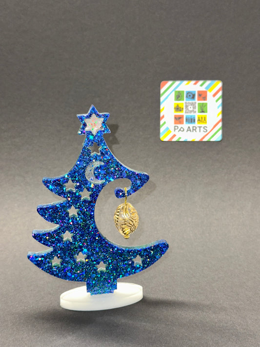 Glitter Resin Mini-Christmas Trees