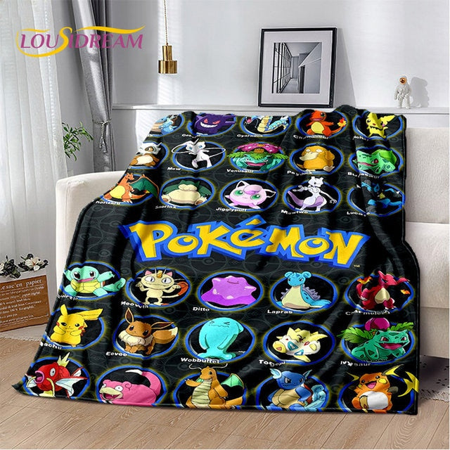 Couverture en peluche douce Pokémon