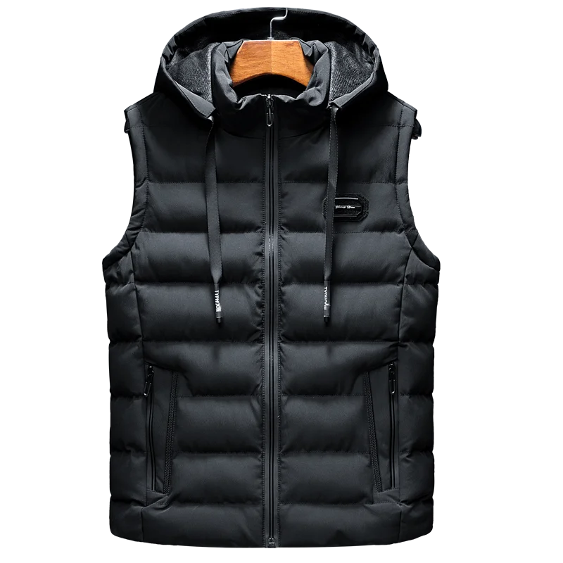 Men's Hooded Sleeveless Jacket