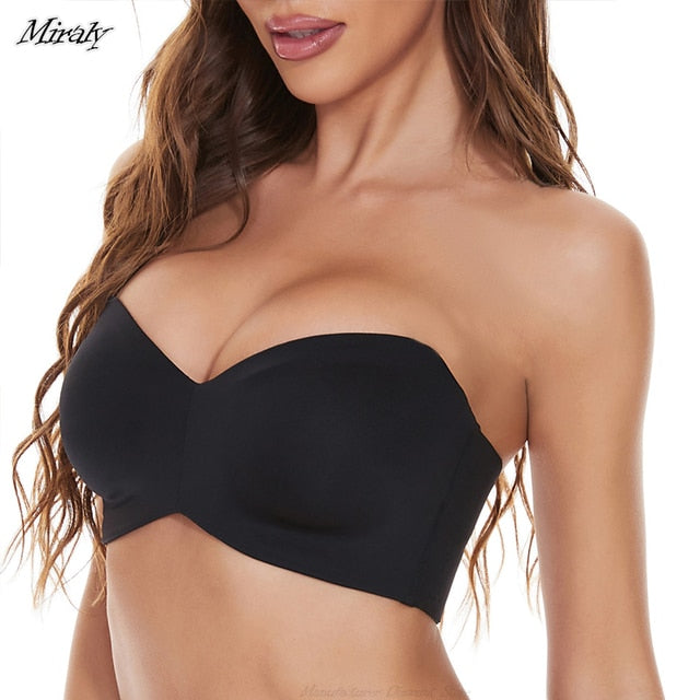 Soutien-gorge sans bretelles Push up Antidérapant