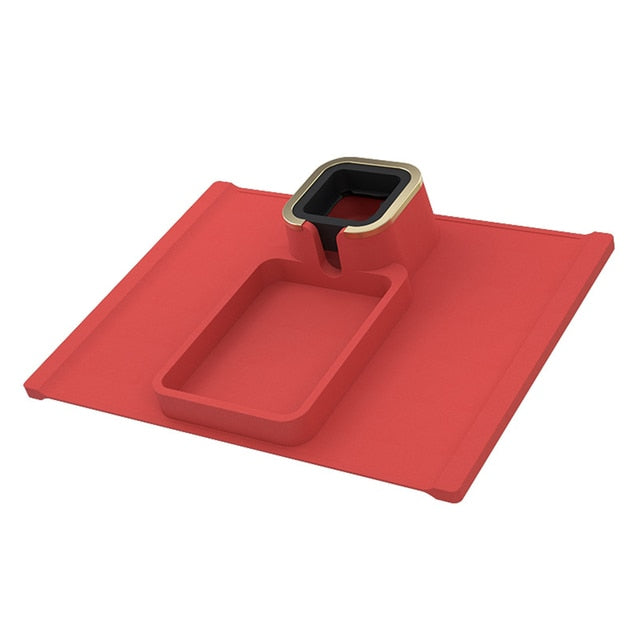 Plateau porte-gobelet en silicone pour accoudoir de canapé