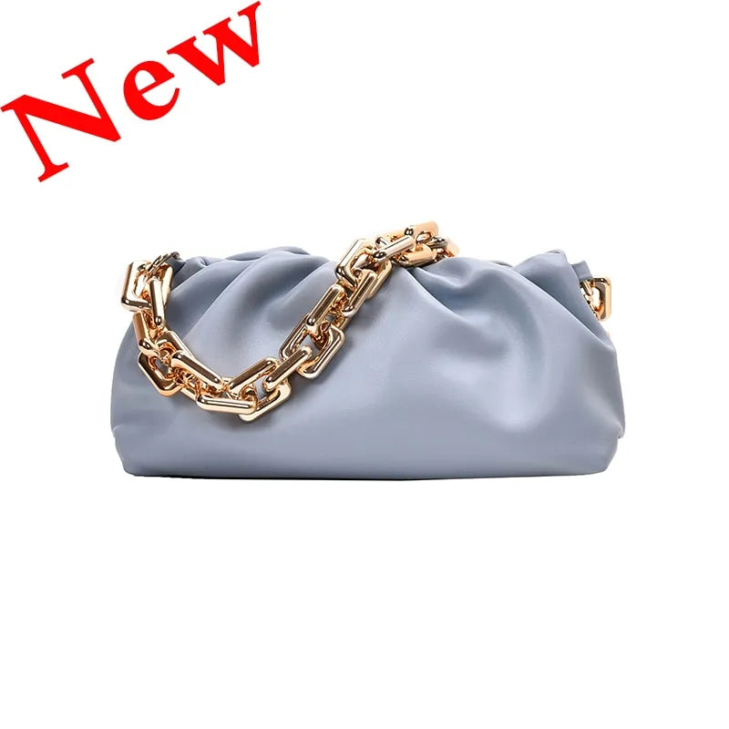 Sac nuage en cuir souple pour femme