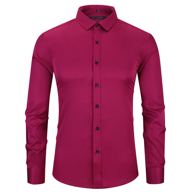 Camisa masculina antirrugas