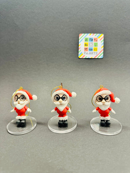 Christmas men in Resin 3 pieces