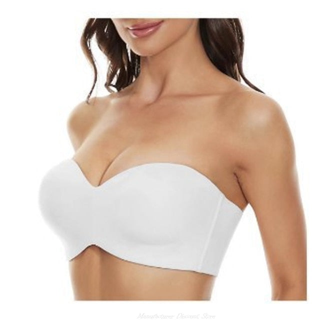 Soutien-gorge sans bretelles Push up Antidérapant