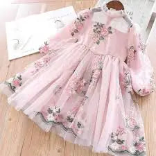 Robe de printemps à paillettes pour enfants