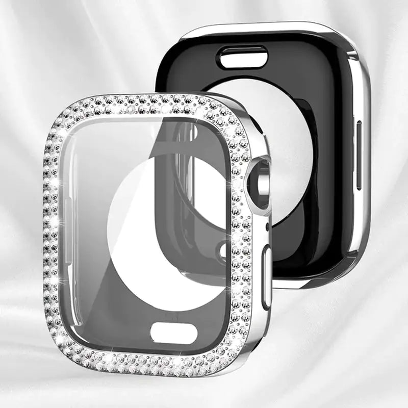 Verre Bling + Coque pour Apple Watch Case