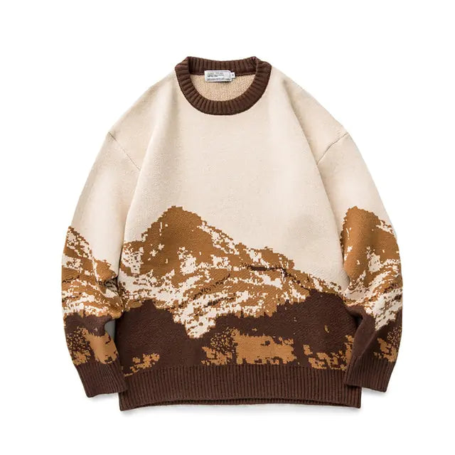 LAPPSTER-Youth Men Harajuku Moutain Winter Sweaters