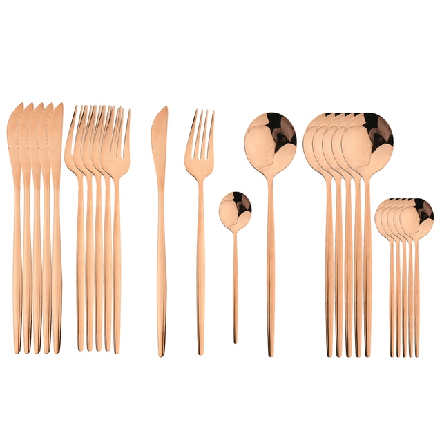 Stainless Steel Cutlery Set 24Pcs