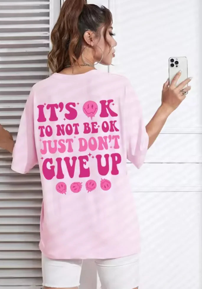 Camiseta motivacional para mulheres