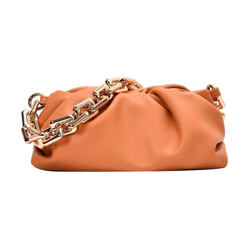 Sac nuage en cuir souple pour femme