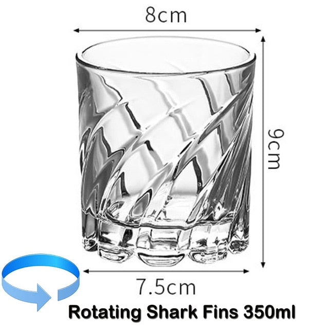 Verre à whisky rotatif à l'ancienne