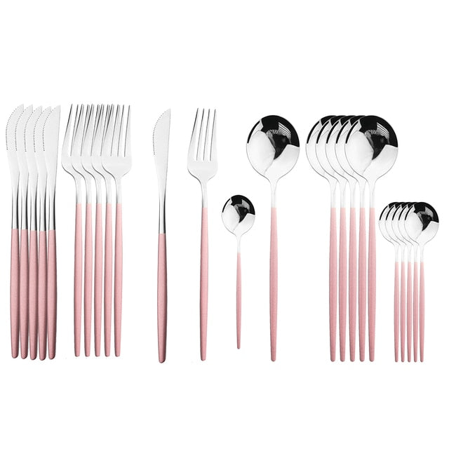 Stainless Steel Cutlery Set 24Pcs