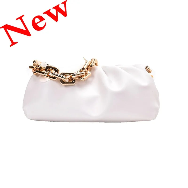 Sac nuage en cuir souple pour femme