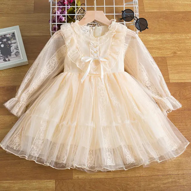 Robe de printemps à paillettes pour enfants