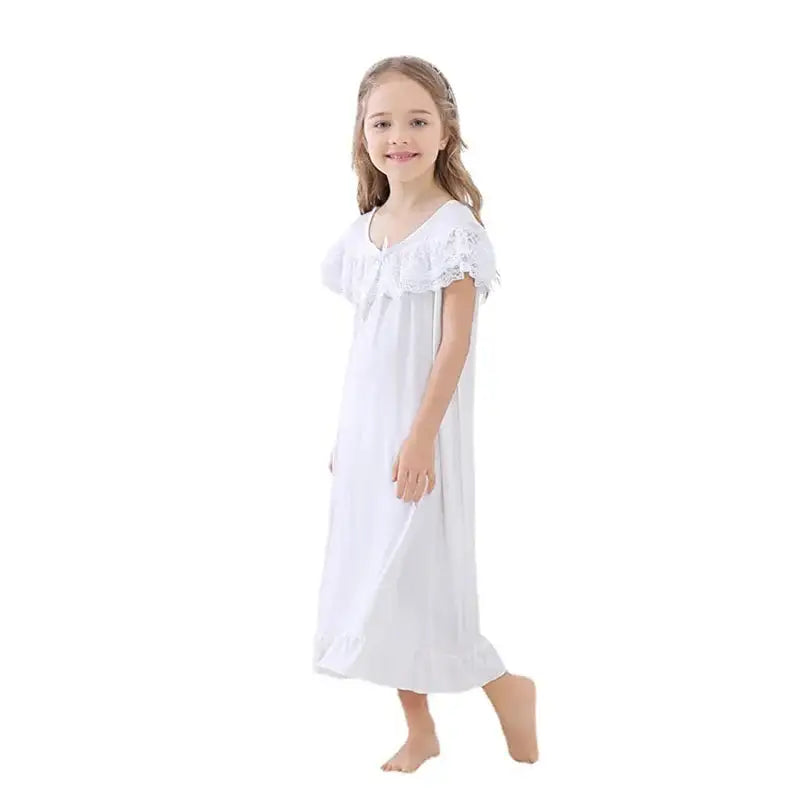 Robe pyjama à manches courtes pour fille