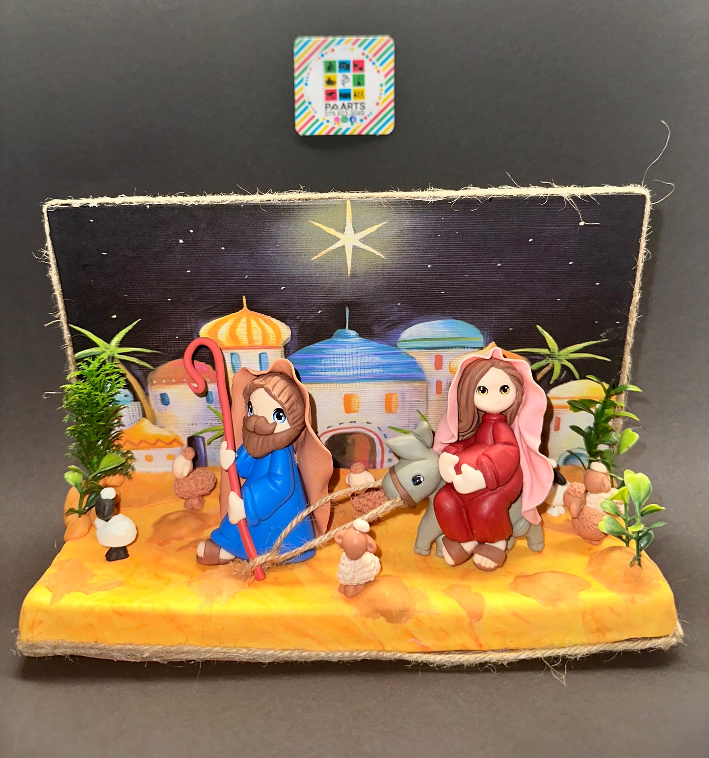 Fazenda de Natal Decorativa em Miniatura