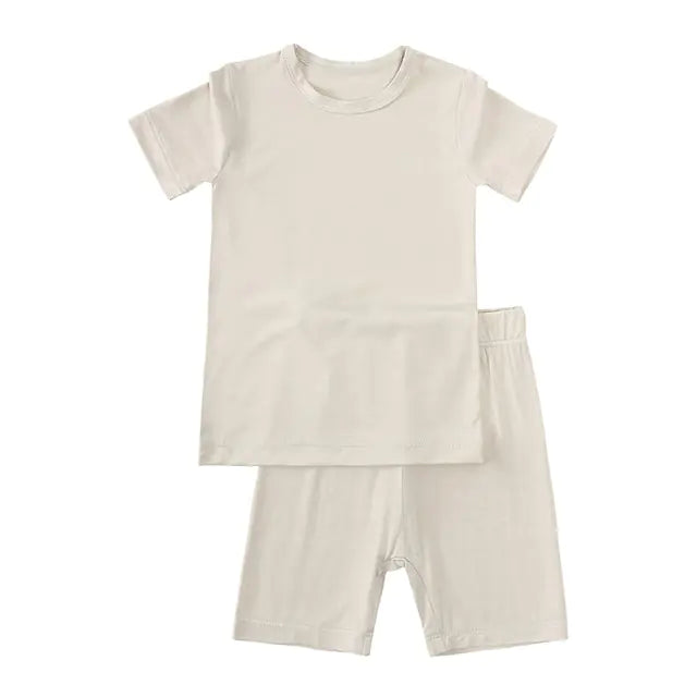 Bamboo Fiber Toddler Kids Pajamas Set