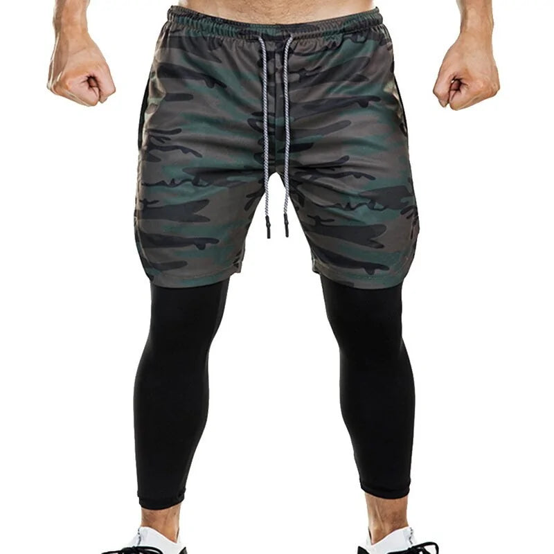 Nouveaux pantalons de jogging 2 en 1 pour hommes d'été