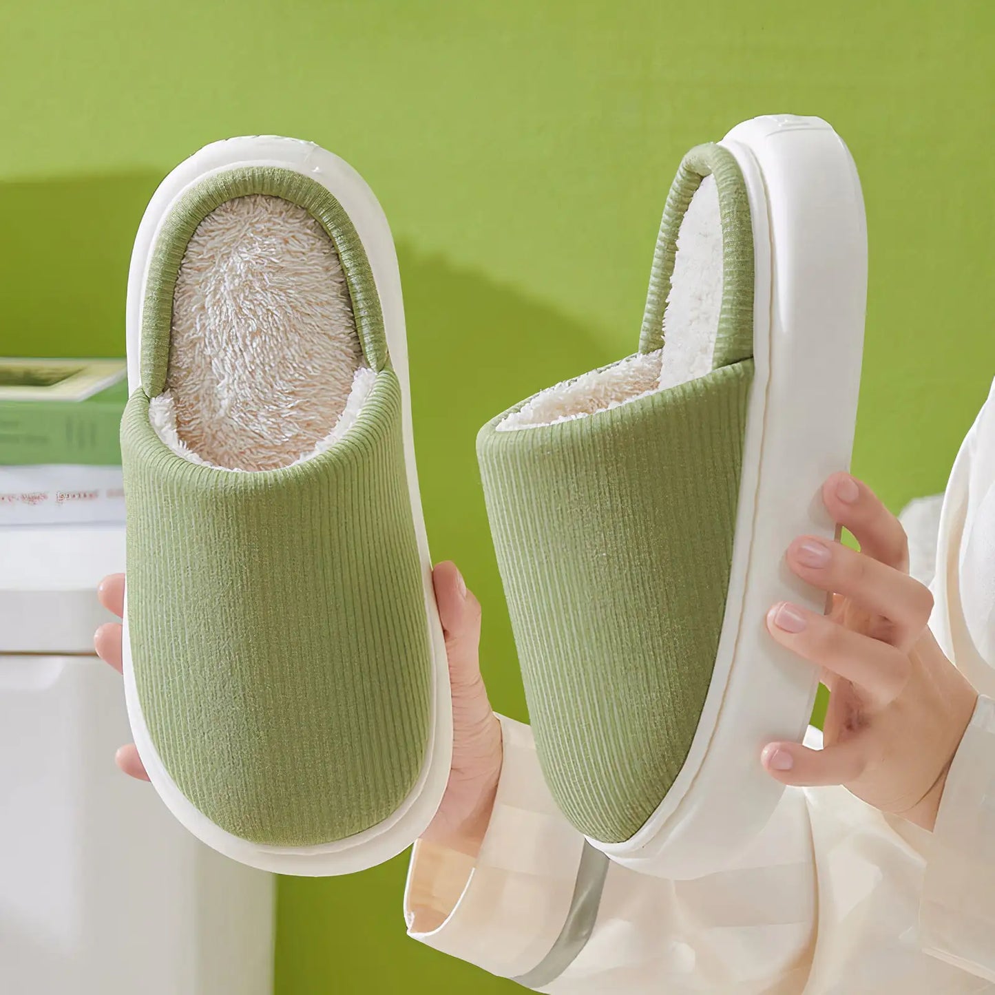 Cozy Knit Winter Slippers