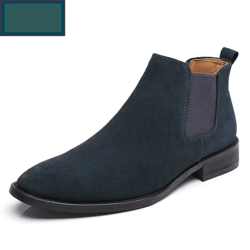 Bottines Chelsea en daim pour hommes