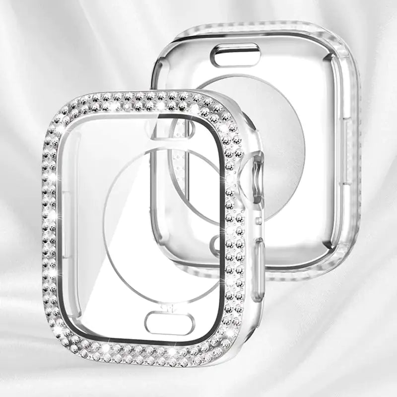 Verre Bling + Coque pour Apple Watch Case