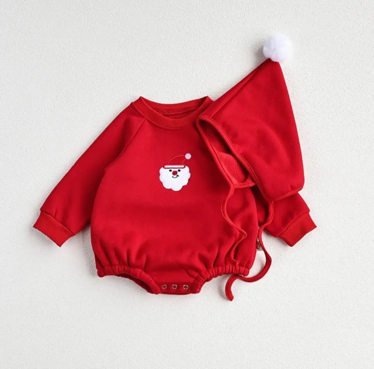 Vêtements pour bébé brodés en une seule pièce avec Père Noël