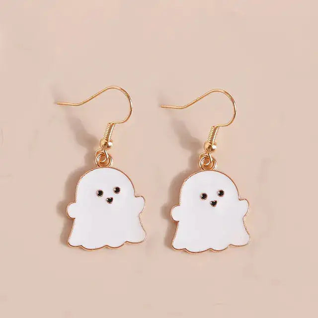 Boucles d'oreilles pendantes sur le thème d'Halloween