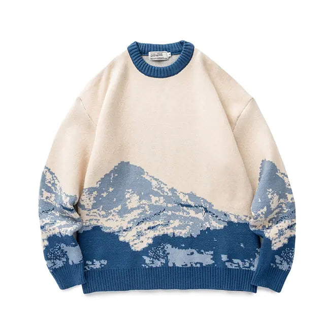 LAPPSTER-Youth Men Harajuku Moutain Winter Sweaters