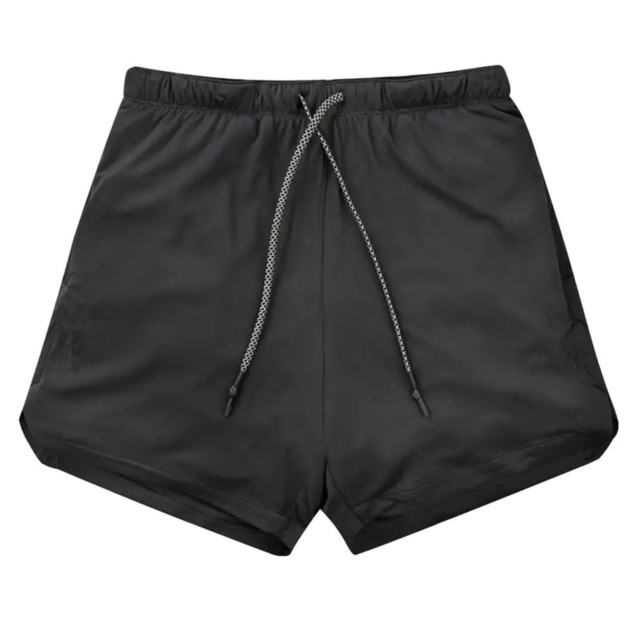 Short de course 2 en 1 pour hommes, Jogging, Gym, Fitness