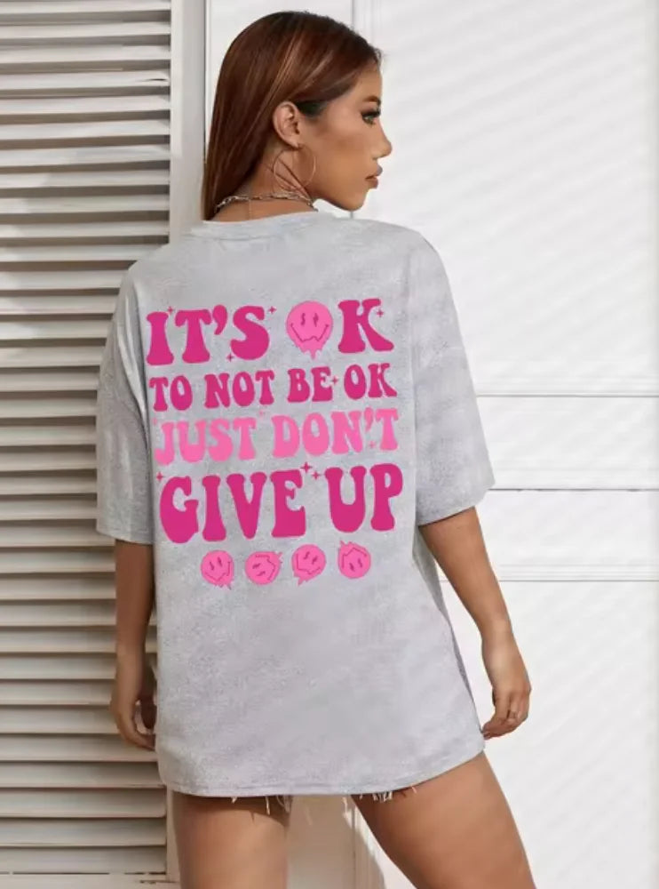 Camiseta motivacional para mulheres