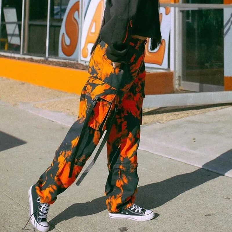 Calça Cargo Tie Dye