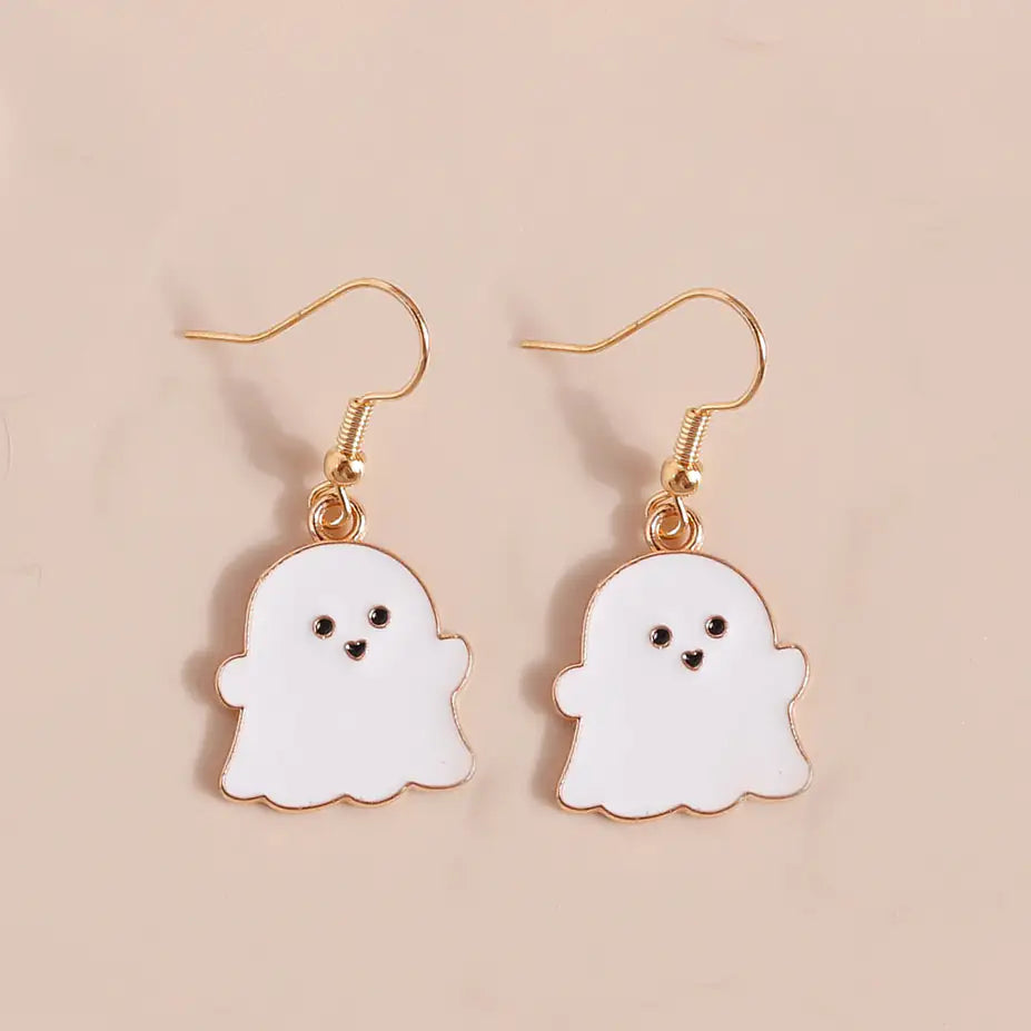 Boucles d'oreilles pendantes sur le thème d'Halloween