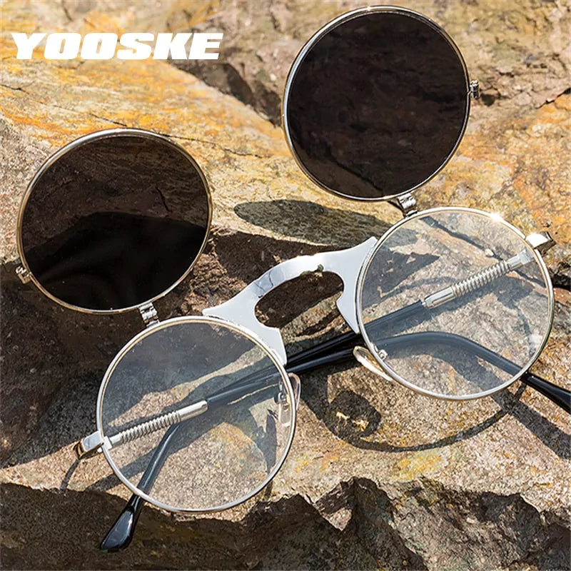 Steampunk Sunglasses Women Men Vintage