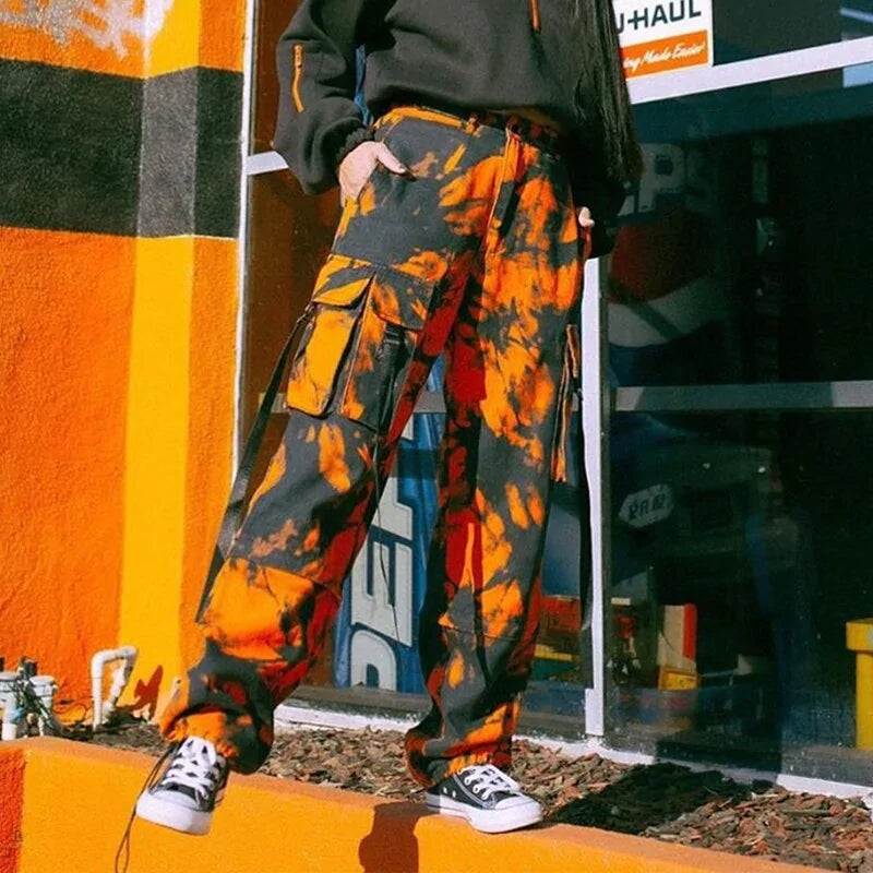 Calça Cargo Tie Dye