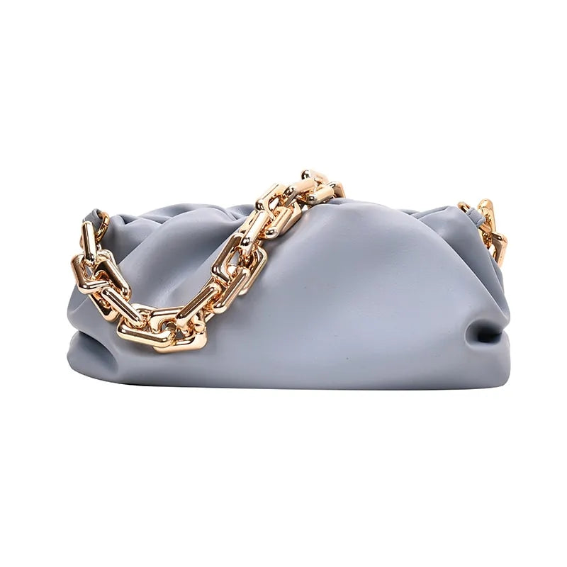 Sac nuage en cuir souple pour femme