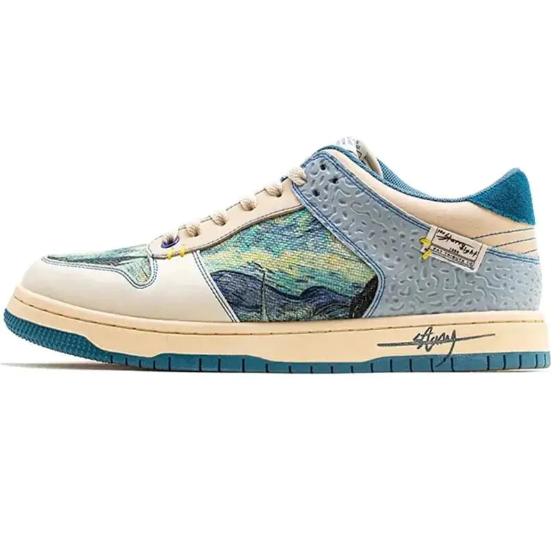 Baskets en toile Van Gogh Starry Night pour hommes