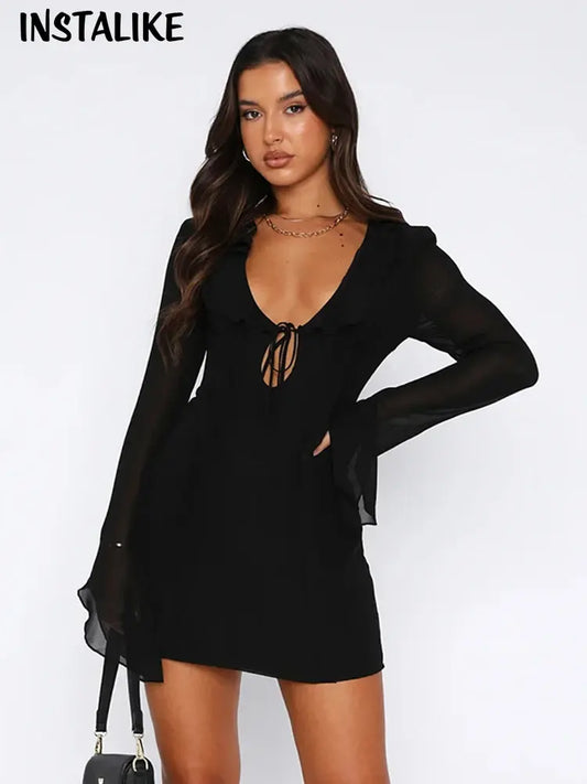 Sleeve Mini Dress