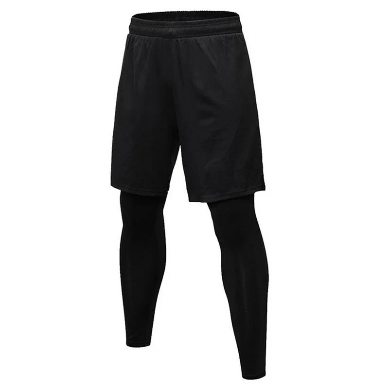 Nouveaux pantalons de jogging 2 en 1 pour hommes d'été