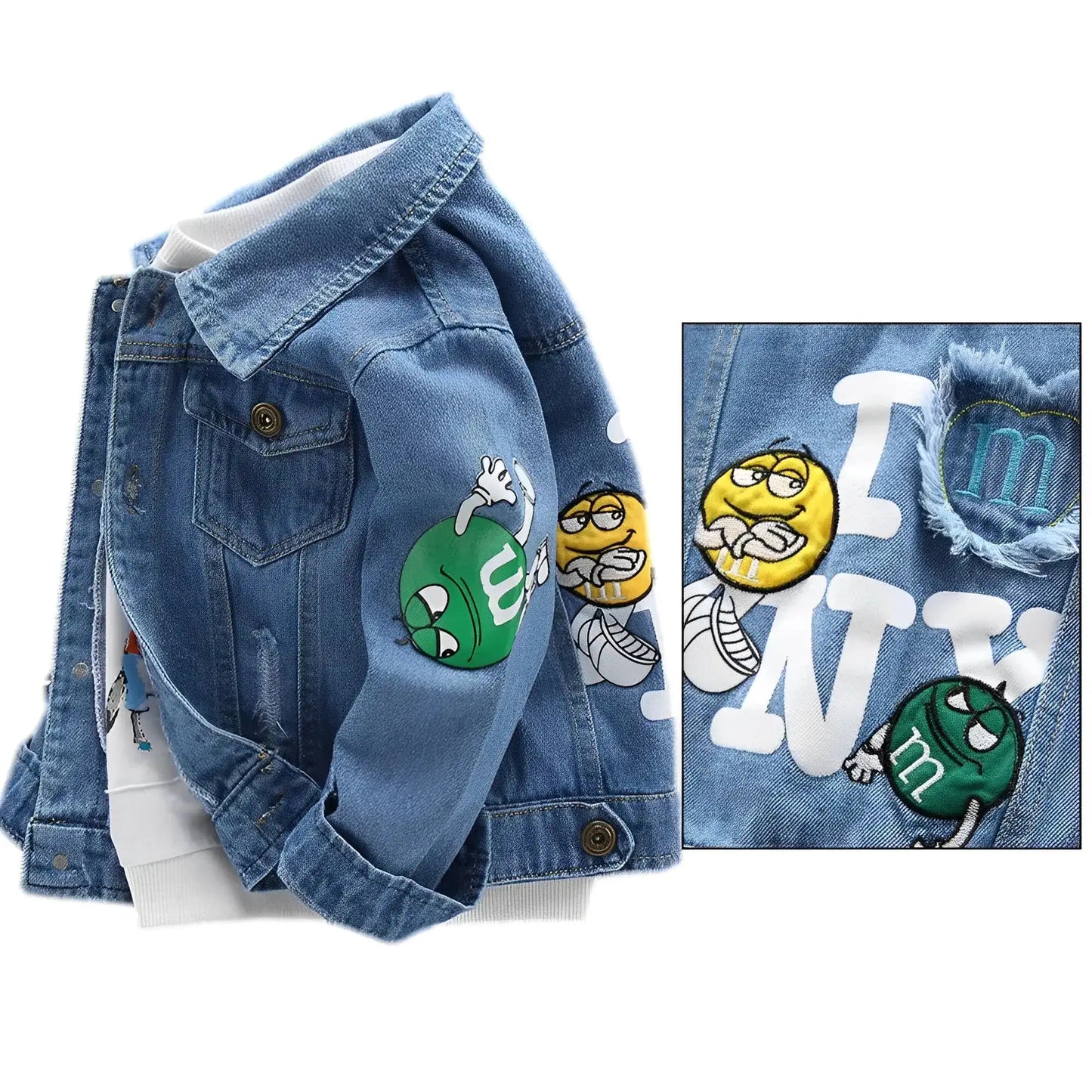 Veste en jean "MM" de Kinder Streetwear